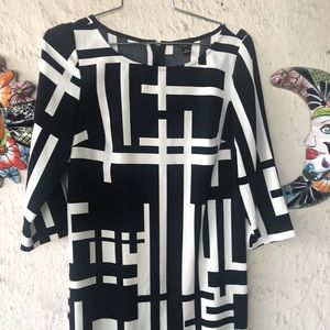 Ann Taylor Mod Sheath Dress 6P